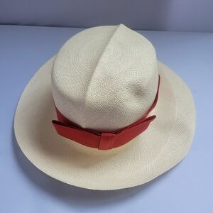 Adolpho II New York Paris Hat With Red Band